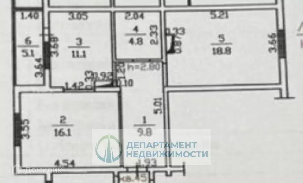 Продаётся 2-к квартира, 63 м - Фото 1