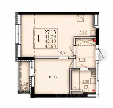 1-к кв. Башкортостан, Уфа Затон-Восточный жилрайон, Паруса жилой ... - Фото 1