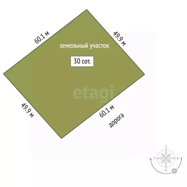 Участок, 30 сот., 0 - Фото 1