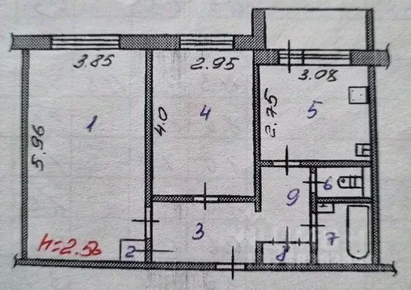 2-к кв. Иркутская область, Усть-Илимск Молодежная ул., 2 (53.0 м) - Фото 1