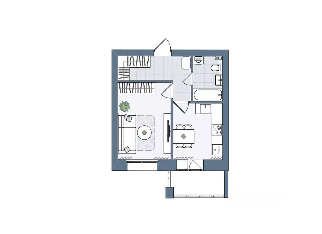 1-к кв. Кировская область, Киров городской округ, пос. Чистые Пруды ... - Фото 1