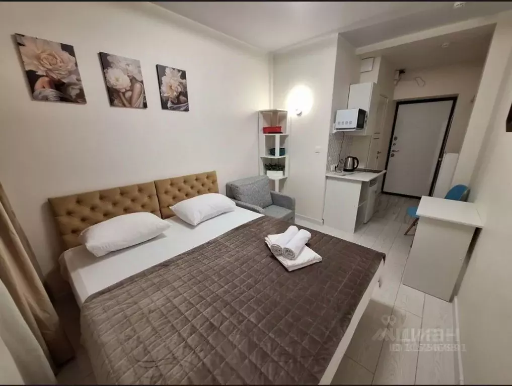 Студия Москва ул. Новая Башиловка, 6 (18.0 м) - Фото 1