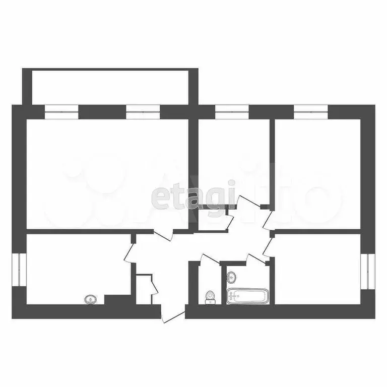 4-к. квартира, 84 м, 4/5 эт. - Фото 0