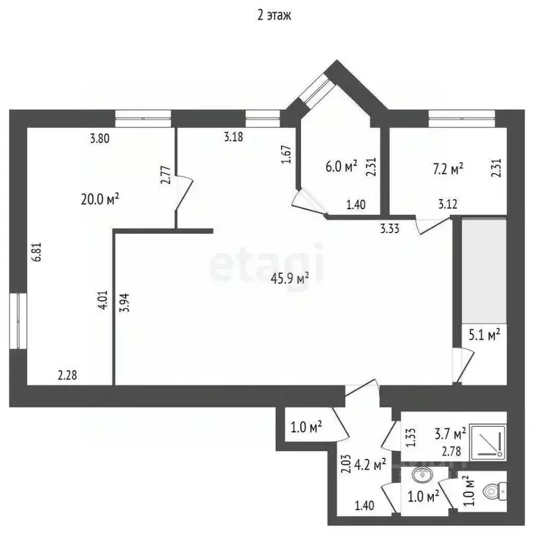 Офис в Ростовская область, Ростов-на-Дону Доломановский пер., 11 (106 ... - Фото 2