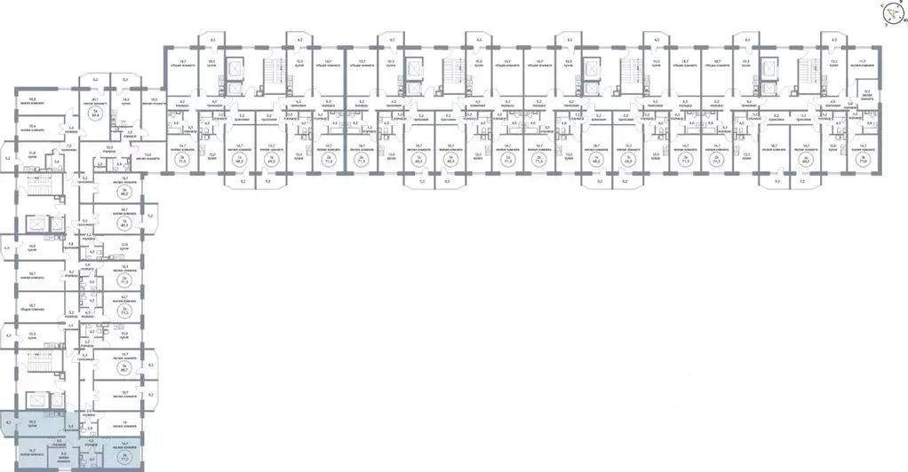 3-к кв. Ханты-Мансийский АО, Нефтеюганск 4-й мкр, 4к1 (71.0 м) - Фото 1