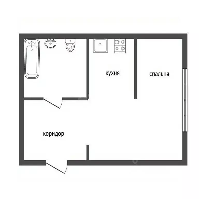 Студия Воронежская область, Воронеж ул. Переверткина, 43 (17.6 м) - Фото 2