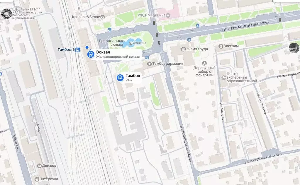 Торговая площадь в Тамбовская область, Тамбов пл. Привокзальная, 1 (1 ... - Фото 2