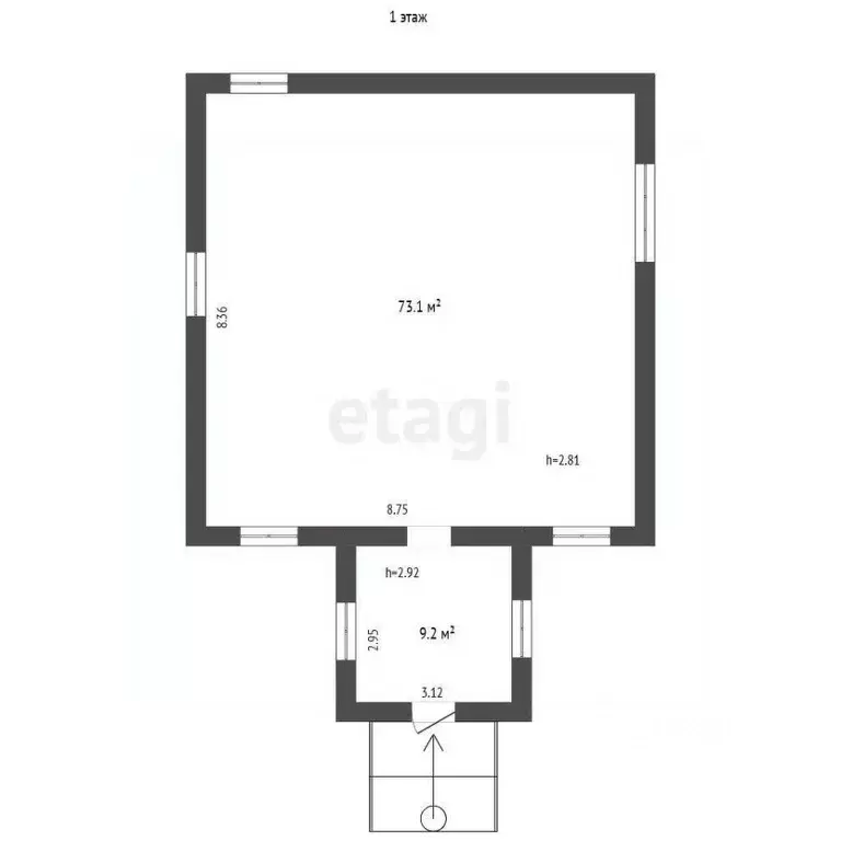 Дом в Мордовия, Лямбирский район, с. Берсеневка ул. Гориной, 31 (137 ... - Фото 2