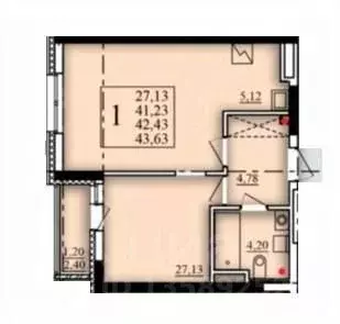 1-к кв. Башкортостан, Уфа Затон-Восточный жилрайон, Паруса жилой ... - Фото 1