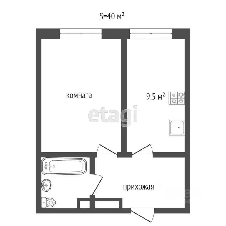 1-к кв. Севастополь ул. Челнокова, 17к1 (40.0 м) - Фото 1