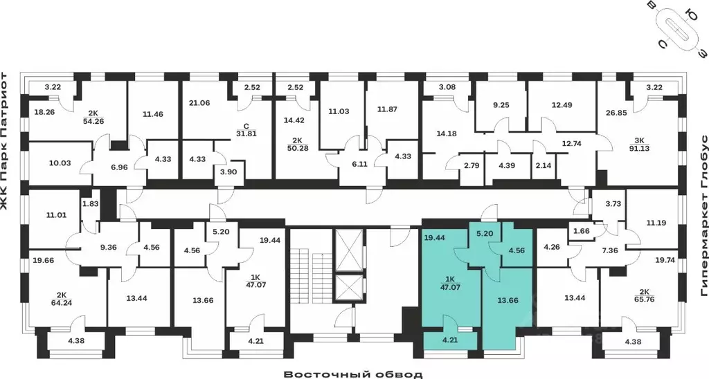 1-к кв. Тульская область, Тула городской округ, с. Осиновая Гора ул. ... - Фото 2