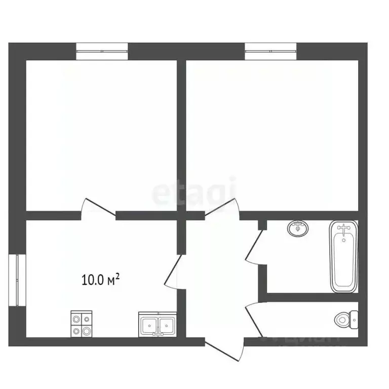 2-к кв. Ставропольский край, Пятигорск ул. Кочубея (53.0 м) - Фото 2