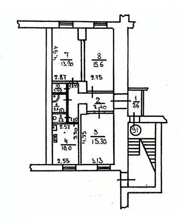 3-к кв. Крым, Феодосия ул. Назукина, 1 (71.0 м) - Фото 1
