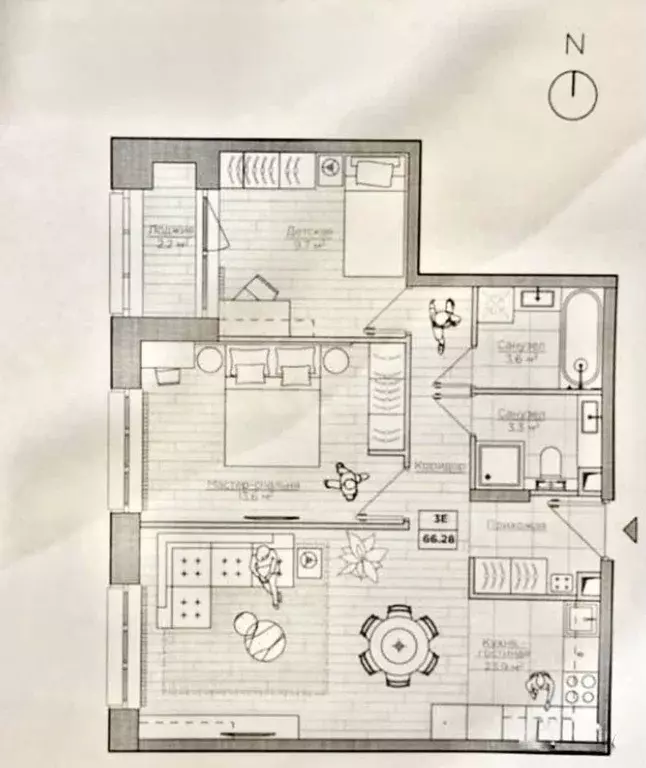 3-к кв. Татарстан, Казань ул. Алексея Козина, 2 (67.0 м) - Фото 0