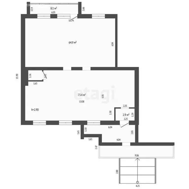 Торговая площадь (143.1 м) - Фото 0