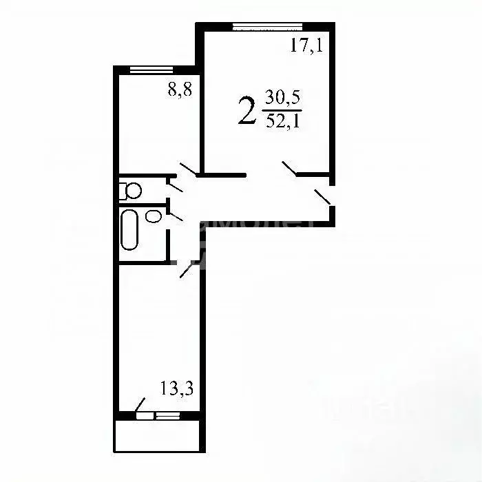 2-к кв. Москва Таллинская ул., 9К4 (52.0 м) - Фото 1