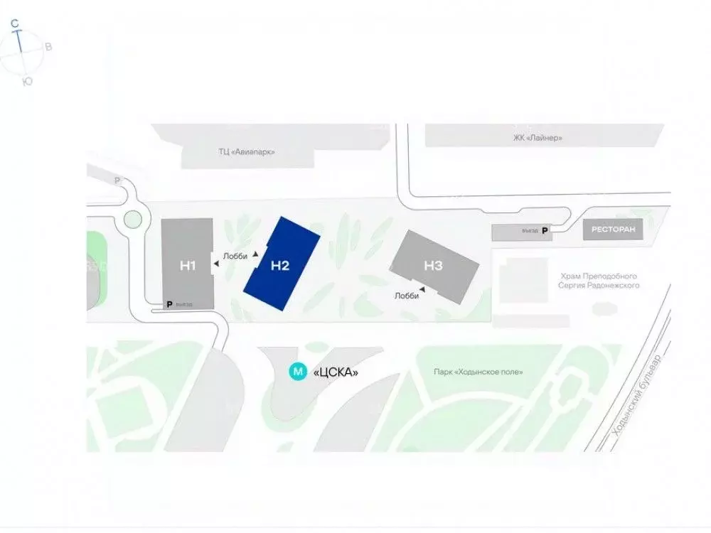 Торговая площадь в Москва Ходынский бул., 10 (48 м) - Фото 2