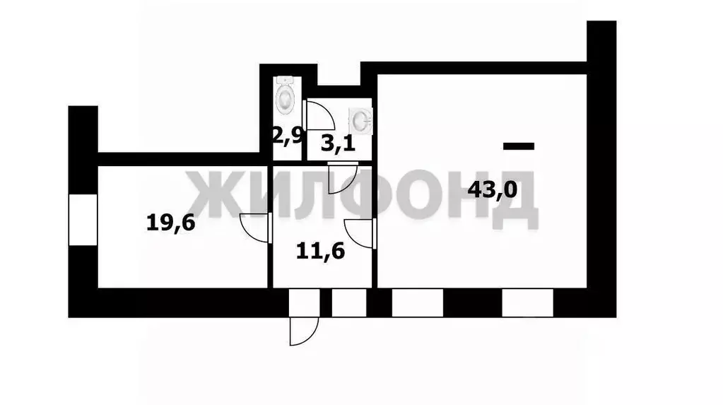 Офис в Новосибирская область, Новосибирск ул. Гоголя, 222 (80 м) - Фото 1