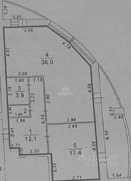 2-к кв. Воронежская область, Воронеж ул. Большая Манежная, 13В (72.0 ... - Фото 2