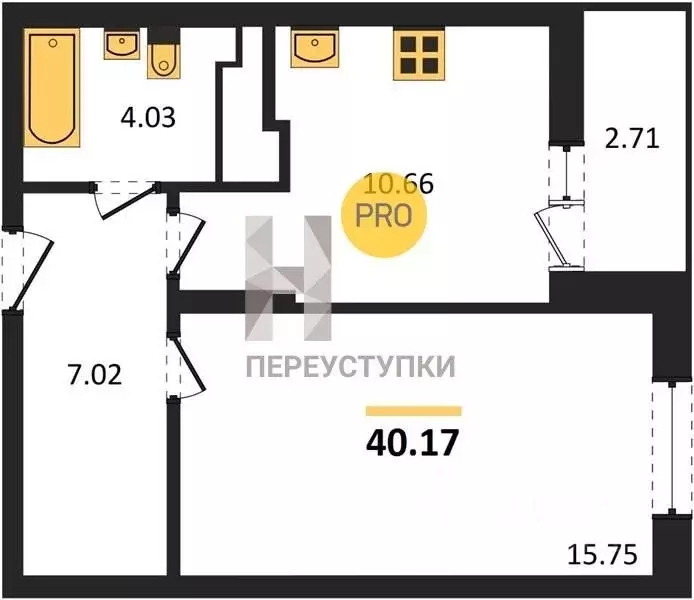 1-к кв. Свердловская область, Екатеринбург ул. Очеретина, 16 (40.17 м) - Фото 0