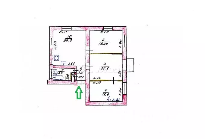 3-к кв. Крым, Симферополь ул. Самокиша, 20 (100.0 м) - Фото 1