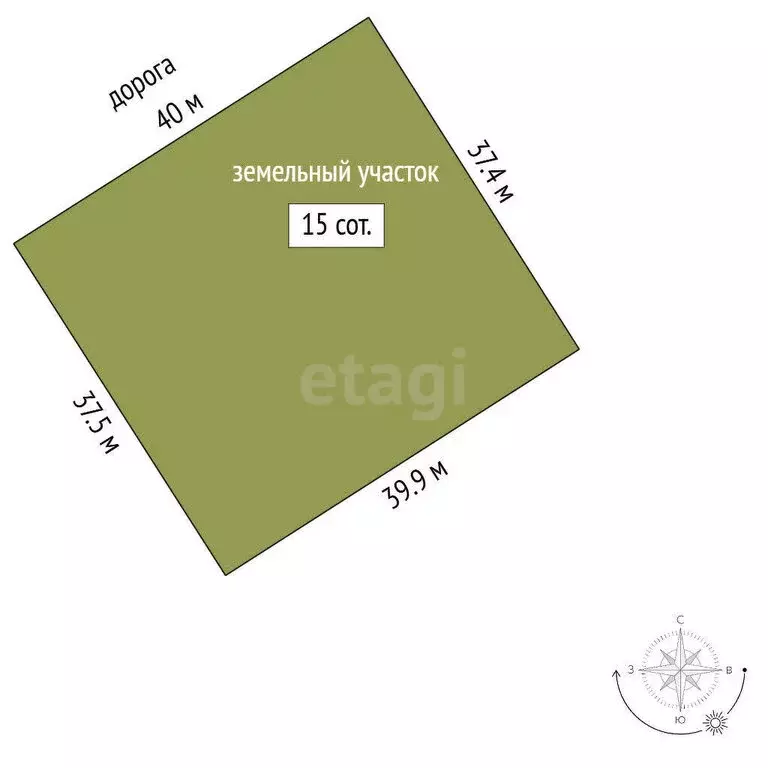 Участок в Манычская, Северная улица (15 м) - Фото 1