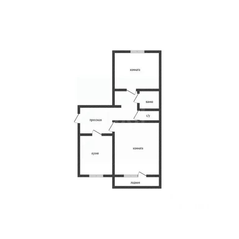 2-к кв. Костромская область, Нерехта Октябрьская ул., 1 (51.7 м) - Фото 2