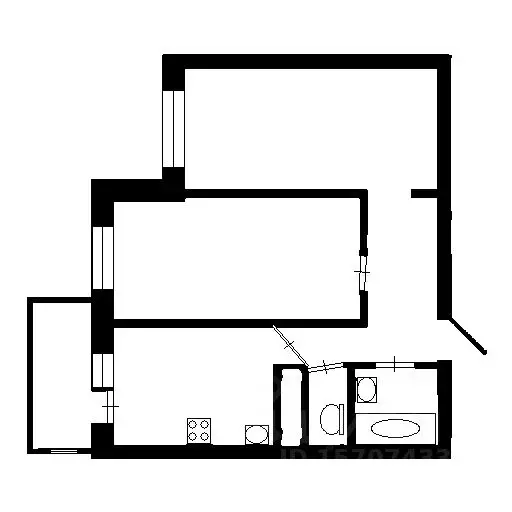 2-к кв. Санкт-Петербург пос. Шушары, Школьная ул., 17 (57.0 м) - Фото 2