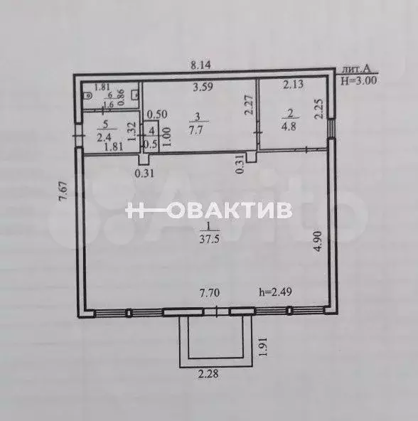 Продам помещение свободного назначения, 54.3 м - Фото 0