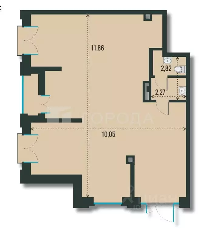 Офис в Новосибирская область, Новосибирск ул. Шевченко, 19/1 (106 м) - Фото 2
