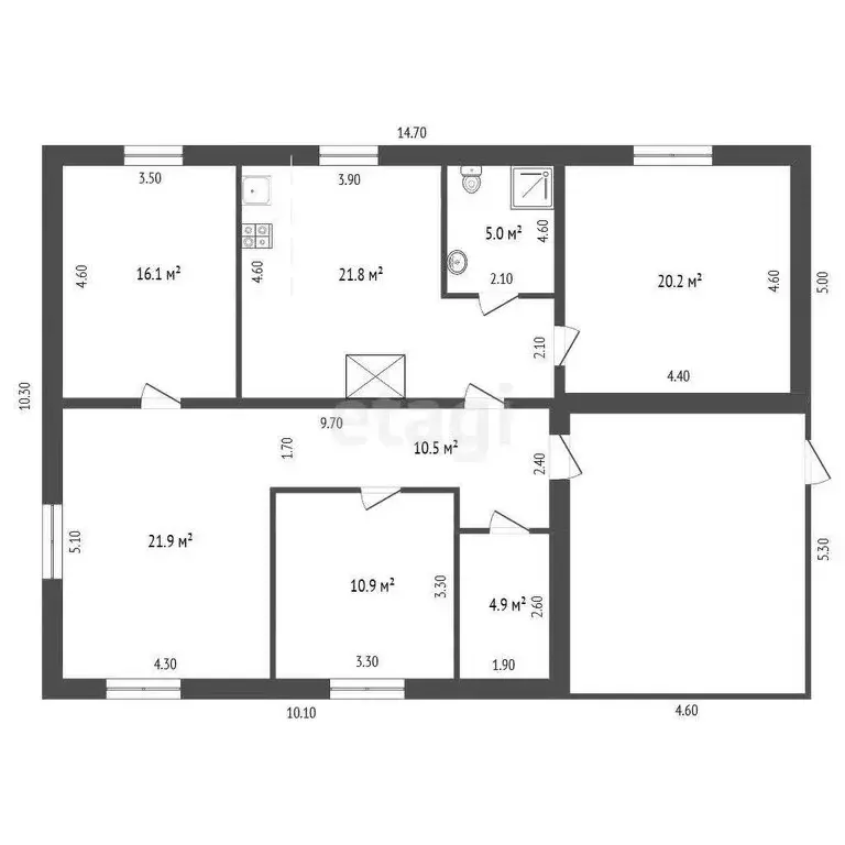 Дом в Куеда, улица Энергетиков (111.3 м) - Фото 1