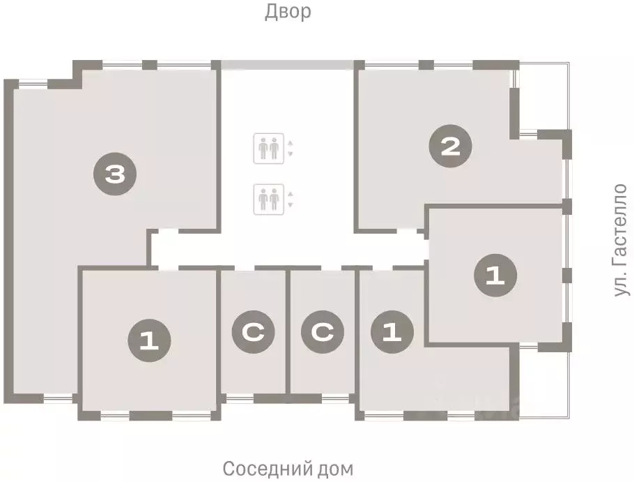 2-к кв. Свердловская область, Екатеринбург ул. Гастелло, 19А (65.78 м) - Фото 1