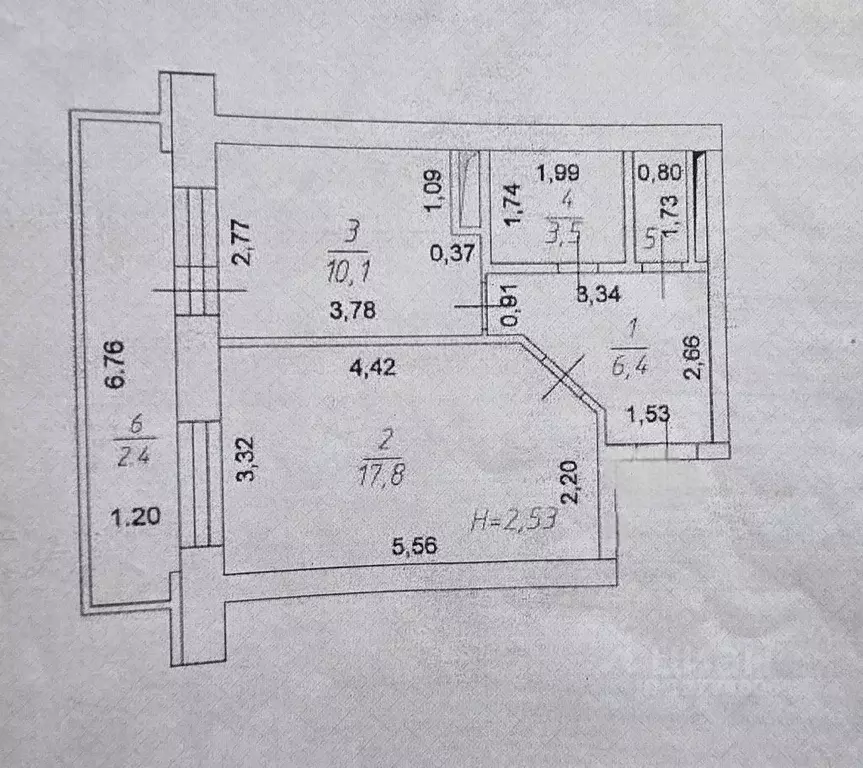 1-к кв. Татарстан, Набережные Челны бул. Имени Хусаина Ямашева, 20 ... - Фото 2
