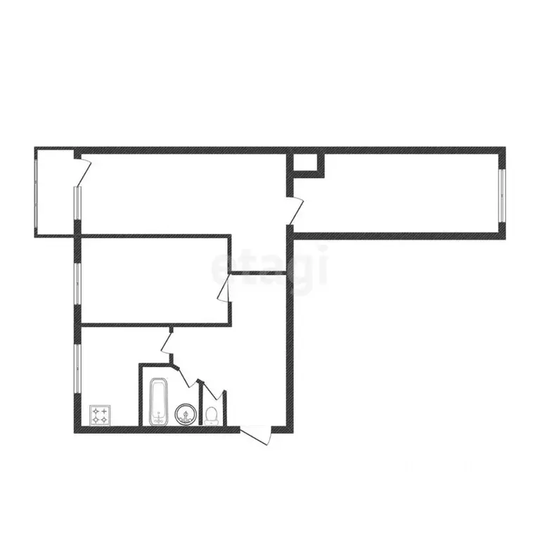 3-к кв. Костромская область, Кострома Кинешемское ш., 33 (59.1 м) - Фото 1