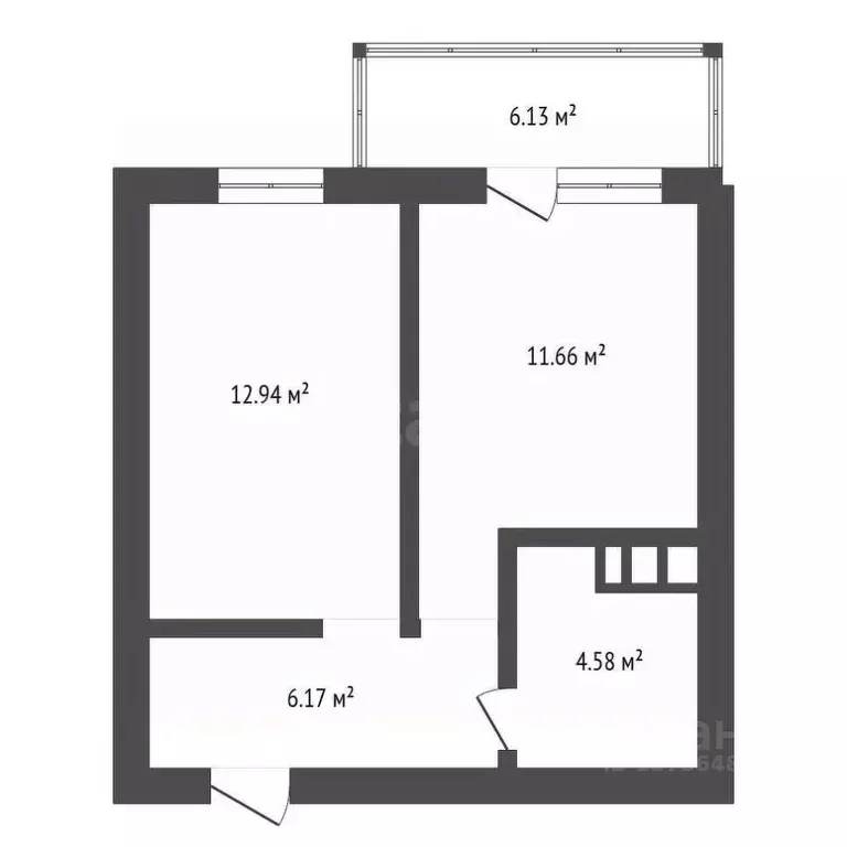 1-к кв. Амурская область, Шимановск Советская ул., 14/37 (37.0 м) - Фото 1