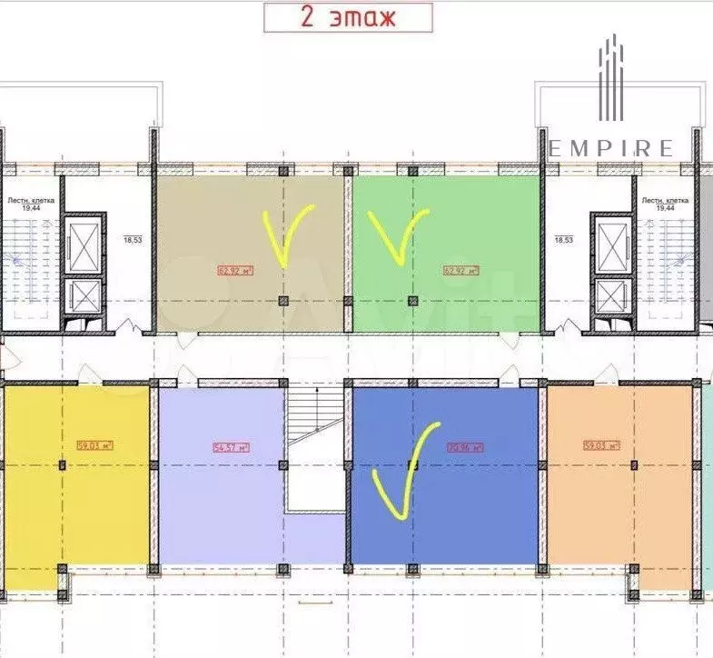Продам помещение свободного назначения, 62.92 м - Фото 0