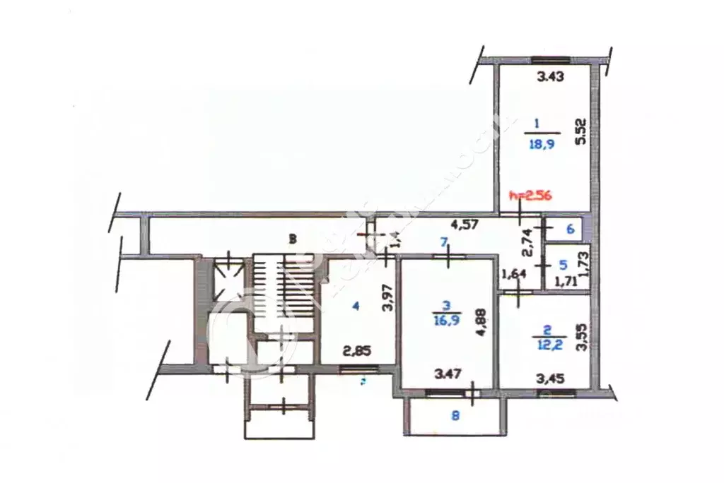 3-к кв. Пензенская область, Пенза ул. Антонова, 4А (74.0 м) - Фото 1