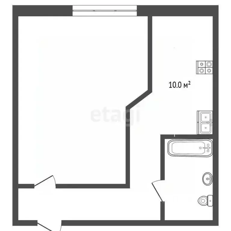 1-к кв. Тюменская область, Тюменский муниципальный округ, с. Онохино ... - Фото 2