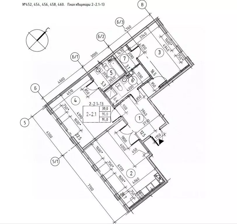 2-к кв. Санкт-Петербург Лисичанская ул., 15 (95.0 м) - Фото 0