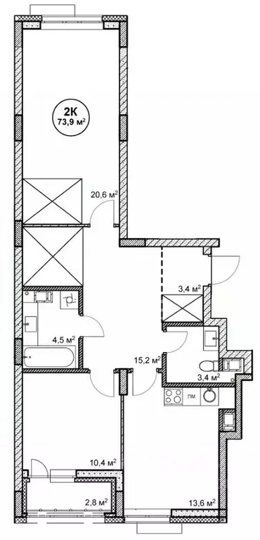 2-к кв. Нижегородская область, Нижний Новгород пос. Cовхоза Цветы,  ... - Фото 1