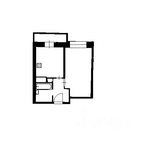 1-к кв. Санкт-Петербург Полевая Сабировская ул., 45к1 (36.7 м) - Фото 2