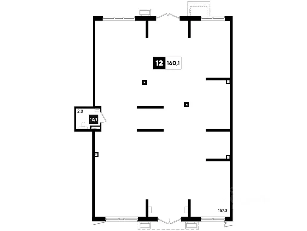 Помещение свободного назначения в Краснодарский край, Краснодар Парк ... - Фото 1