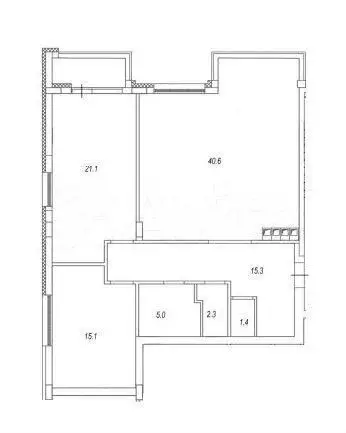 3-к. квартира, 101 м, 4/4 эт. - Фото 0