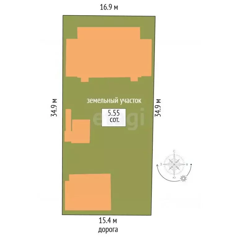 Дом в Крым, Сакский район, Уютненское с/пос, Прибой-2 садовое ... - Фото 2