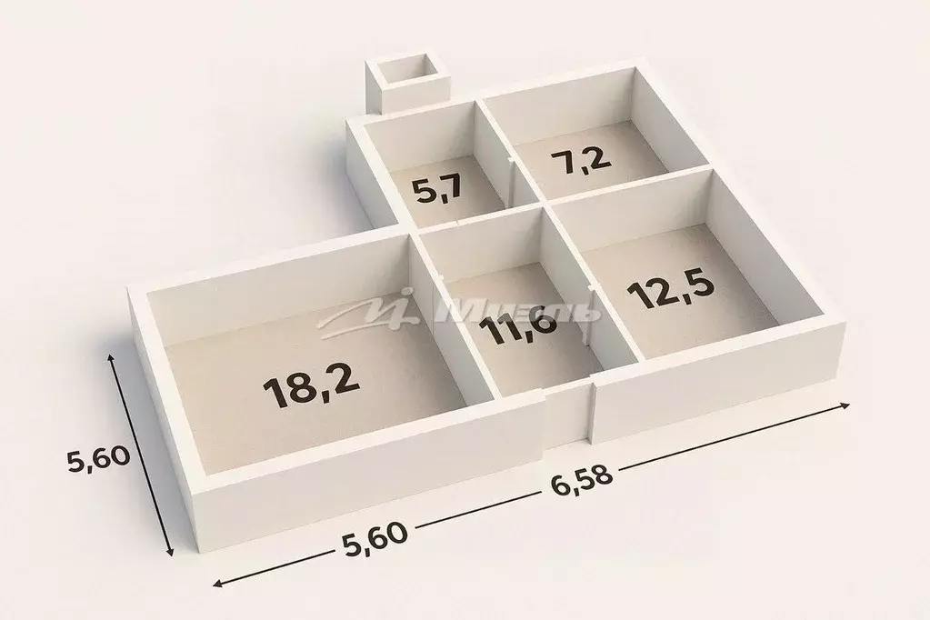 Дом в Крым, Бахчисарайский район, Почтовское с/пос, с. Малиновка ул. ... - Фото 2