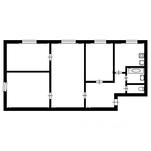 4-к кв. Мурманская область, Кировск ул. Кирова, 44 (62.4 м) - Фото 1