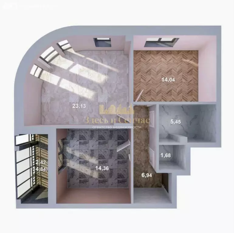 2-комнатная квартира: Казань, улица Ярдем, 3 (65 м) - Фото 1