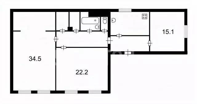 3-к кв. Санкт-Петербург Владимирский просп., 13/9 (108.33 м) - Фото 2