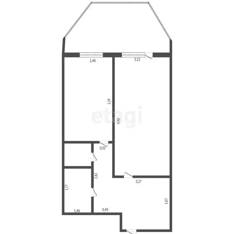1-комнатная квартира: Юрга, проспект Победы, 28/3 (34.8 м) - Фото 0