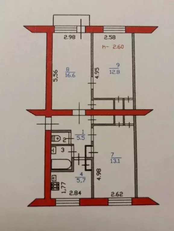 3-к кв. Ленинградская область, Выборгский район, Гончаровское с/пос, ... - Фото 1